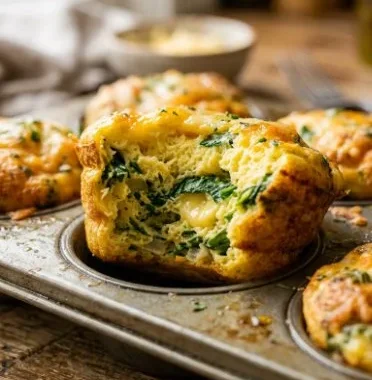 Mini Frittata Muffins: Easy Meal Prep for Kids 2 Mini frittata muffins filled with vegetables, perfect for kids' meal prep.