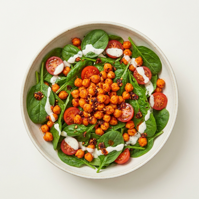 Chili Crisp Crispy Chickpea Salad Topper wprm